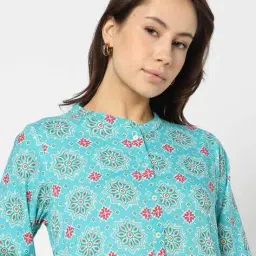 yousta Women Printed Straight Kurta image 4