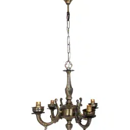 afast LED Compatible Ceiling Chandelier with Glass Lamp image 4