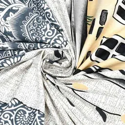 jaipur fabric 180 TC Graphic Print Double Bedsheet with Pillow Cover image 4