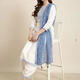 royal ful Women Self-design Straight Kurta Set image 4