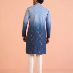 kisah Men Embroidered Regular Fit Long Kurta image 4