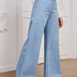 kashianxstyle Women Washed Boyfriend Jeans image 4