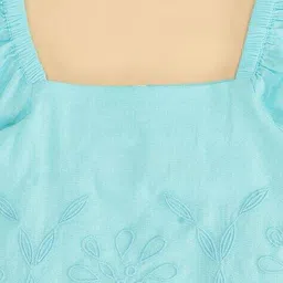 pantaloons junior Regular Fit Embroidered Top with Cap-Sleeves image 4