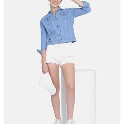 leia Women Regular Fit Button Closure Jacket image 4