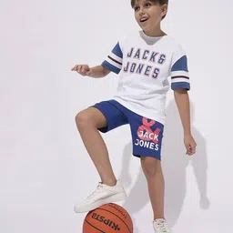 jack & jones Boys Brand Print Regular Fit Shorts image 4