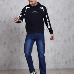 Shein Ankle Length Low Rise Mid Wash Cargo Style Jeans image 4