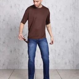 Shein Full Length Fly With Button Closure Mid Wash Jeans image 4