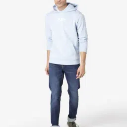 red tape Men Typographic Print Regular Fit Hoodie image 4