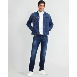 u.s. polo assn. Men Regular Fit Denim Jacket with Flap Pockets image 4