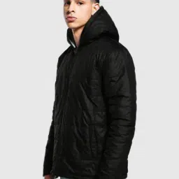 bewakoof Oversized Hooded Puffer Jacket image 4