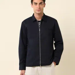 u.s. polo assn. Cotton Regular Fit Zip Front Shacket image 4