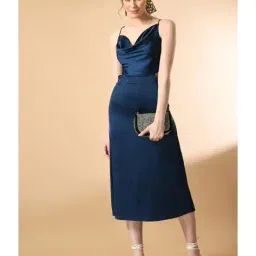 pretty loving thing Women A-Line Dress with Back Tie-Up image 4