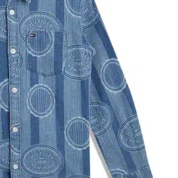 tommy hilfiger Boys Regular Fit Shirt image 4