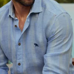 andamen Checked Slim Fit Shirt image 4