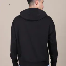 Shein Medium Length Drop Shoulder Logo Placement Print Hoodie image 4