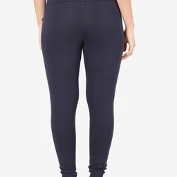 MYLO ESSENTIALS Women Navy Blue Solid Ankle Length Maternity Leggings image 2