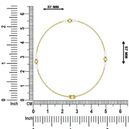 dishis Yellow Gold Diamond-Studded Bracelet image 4