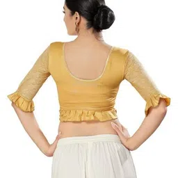 mmore Women Round-Neck Stretchable Elasticated Blouse image 4