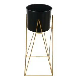 homesake Set of 3 Metal Floor Planters with Stands image 4