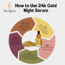 the quinn 24 K Gold Night Face Serum image 4