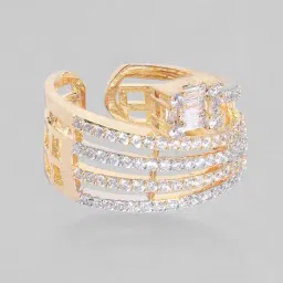 rubans Women Stone-Studded Cocktail Ring image 4