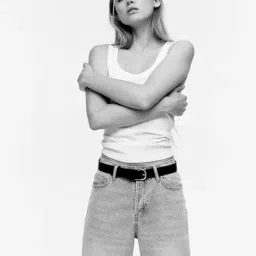 h&m Mid Rise Wide Jeans image 4