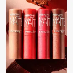 insight cosmetics Matte Lipstick - Pink Me Red image 4