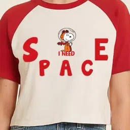 minute mirth x ag Women Typographic Print Regular Fit Round-Neck T-Shirt image 4