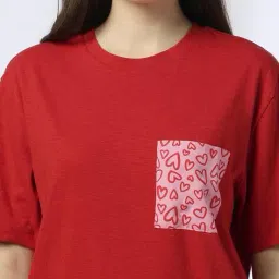 rio Women Heart Print Pyjamas & T-Shirt Set image 4