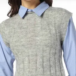 rio Women Cable Knit Regular Fit Sweater image 4
