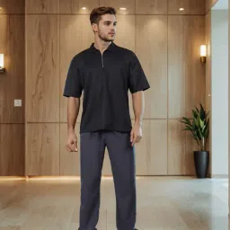 Shein Full Length Semi-Elasticated Waist Pleated Joggers image 5