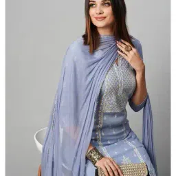 svaraa Women Printed Straight Kurta Set image 4