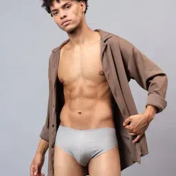 la intimo Men Brief with Elasticated Waist & Stitch Detail image 4