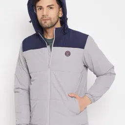 duke Men Colourblock Regular Fit Puffer Jacket image 4