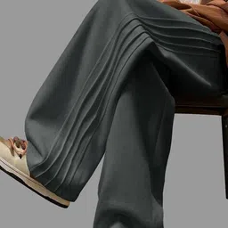eyebogler Men Straight Track Pants with Elasticated Drawstring Waist image 4