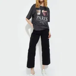 max  Women Printed Oversized T-shirt image 4