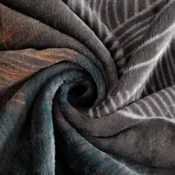 arrabi Floral Fleece Single Size Winter Bedsheet with 1 Pillow Cover image 4