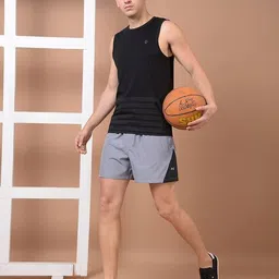 force nxt Men Regular Fit Knit Shorts with Insert Pockets image 4