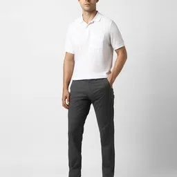 van heusen Men Micro Print Slim Fit Trousers image 4