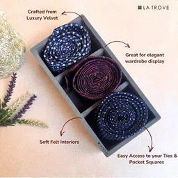 la trove 3 Slot Tie Organizer Tray  image 4