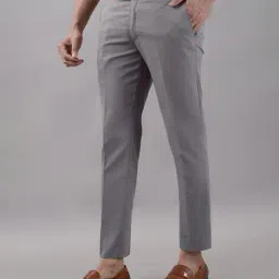 alpha tribe Men Mid Rise Slim Fit Trousers image 4