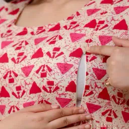 biffy Women Printed Round-Neck Fit & Flare Dress image 4