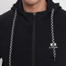 la martina Zip-Front Hoodie with Raglan Sleeves image 5