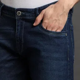 john players jeans Men Mid-Wash Low-Rise Slim Fit Jeans image 5