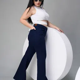 miss chase a+ Women Bootcut High Rise Jeans image 5