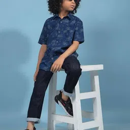 crimsoune club Boys Cotton Slim Fit Shirt  image 5