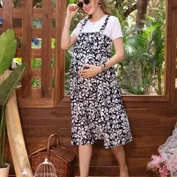 easy mom Women Floral Print Fit & Flare Dress image 5