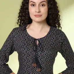 acai Women Printed Straight Kurta image 5