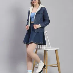 monte carlo Women Regular Fit Denim Jacket with Flap Pockets image 5