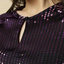 allen solly Women Embellished Regular Fit Top image 5